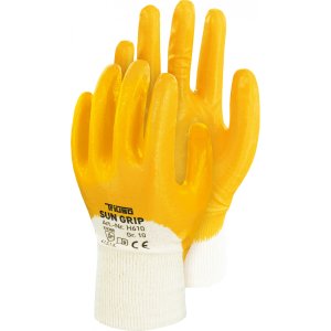 Baumwoll-Handschuh mit Nitril Gr. 10
