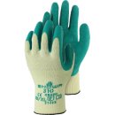 SHOWA Green Grip - Baumwoll/PE-Handschuh mit Latex Gr....