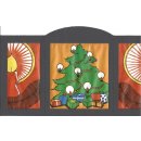 2x Weihnachtsaufsteller 33,5cm faltbar verschiedene Weihnachten Motive
