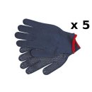5 Paar Baumwoll Handschuhe marine