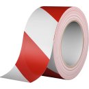 Hart PVC Warnband rot / weiß 60mm x 66m