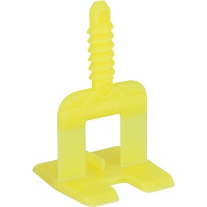 Zusatz-Gewindelaschen T-Stücke 1mm für Fliesen Nivelliersystem 200 Stück gelb