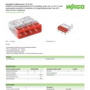 Wago COMPACT-Klemme 4-polig (10 Stück)