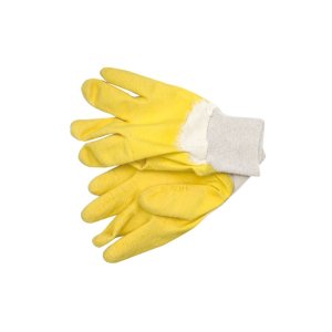 5 x Latex Handschuhe gelb Gr. 10