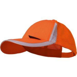 Warnschutz Kappe 100 % Polyester orange